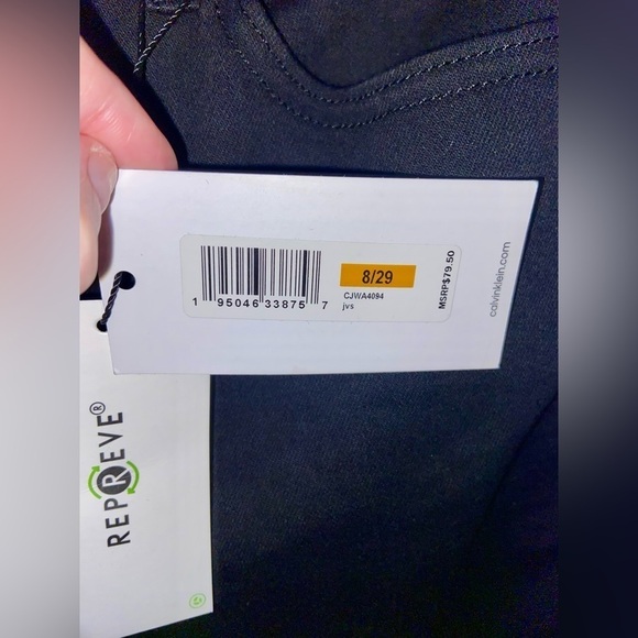 Women’s Calvin Klein skinny high‎ rise black Jeans Sz 8 - Picture 7 of 12